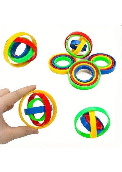 Akıllı Dönen Oyuncak Parmak Jiroskopu Renkli Fidget 1 Adet
