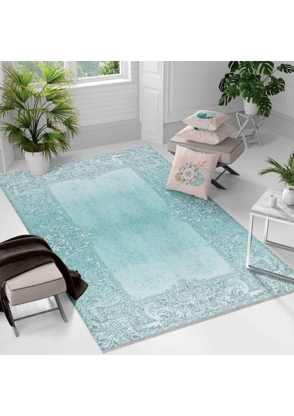 Kaymaz Taban Yıkanabilir Halı – Mutfak, Salon, Yatak Odası Için Modern Dijital Baskı Halı