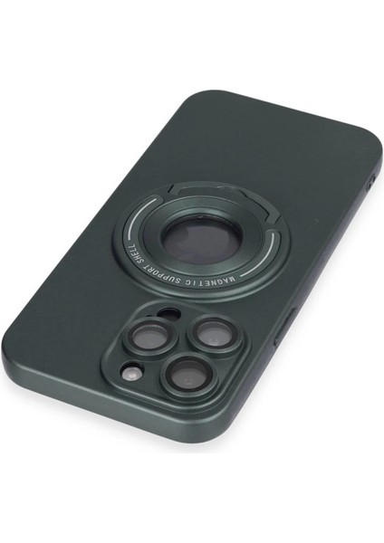 iPhone 13 Pro Max Kılıf Lukka Magneticsafe Kapak - Koyu Yeşil fırsatları