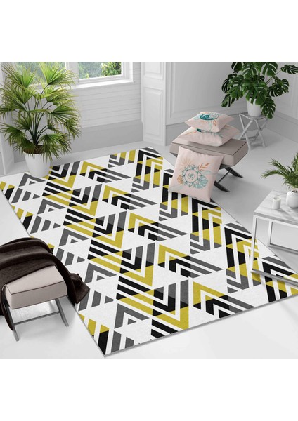 Kaymaz Taban Yıkanabilir Halı – Mutfak, Salon, Yatak Odası Için Modern Dijital Baskı Halı