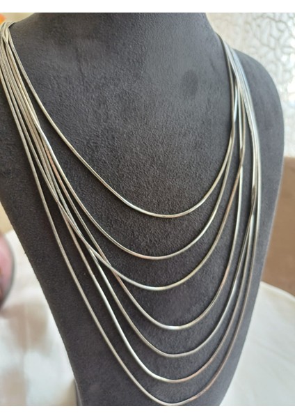 Uzun Çoklu Metalik Renk Kolye fiyatları