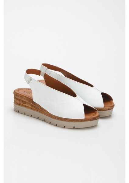 Kadın Hakiki Deri Dolgu Topuklu Sandalet 6317 fırsatları