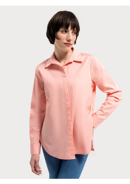 Pembe Kadın Gömlek LF2041855