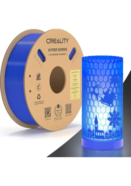 Hyper Petg Mavi Filament 1.75MM 1kg -