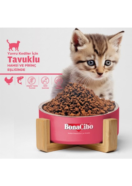 Kitten Tavuklu ve Balıklı Yavru Kedi Maması, 1,5 Kg, Tüm Irklar Için, Doğal, Şeker Içermez modelleri