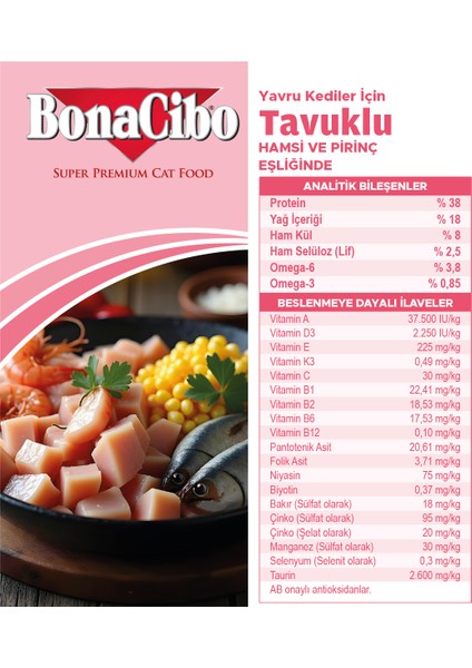 Kitten Tavuklu ve Balıklı Yavru Kedi Maması, 1,5 Kg, Tüm Irklar Için, Doğal, Şeker Içermez indirimleri