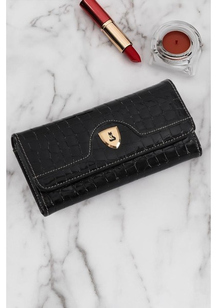 Asos Hakiki Deri Gold Detaylı Kadın Kartlık ve Cüzdan fırsatları