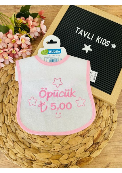 Tavlı Kıds Yazılı Mama Önlüğü