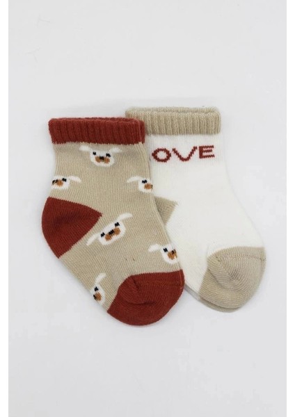Bfs Bistyle Love Dog Penye Soket Çorap 2'li BS10118 Bej fiyatları