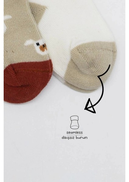 Bfs Bistyle Love Dog Penye Soket Çorap 2'li BS10118 Bej modelleri