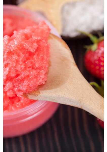Çilek - Tuz Peeling, Batık Giderici, Arındırıcı El Ayak ve Vücut Peeling, Body Scrub, Pürüzsüz cilt için fiyatları