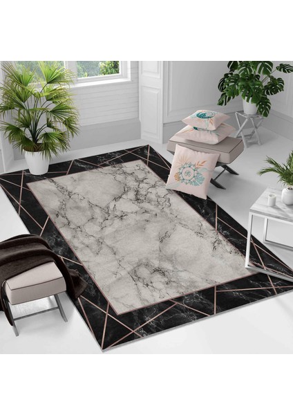 Kaymaz Taban Yıkanabilir Halı – Mutfak, Salon, Yatak Odası Için Modern Dijital Baskı Halı