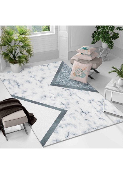 Kaymaz Taban Yıkanabilir Halı – Mutfak, Salon, Yatak Odası Için Modern Dijital Baskı Halı