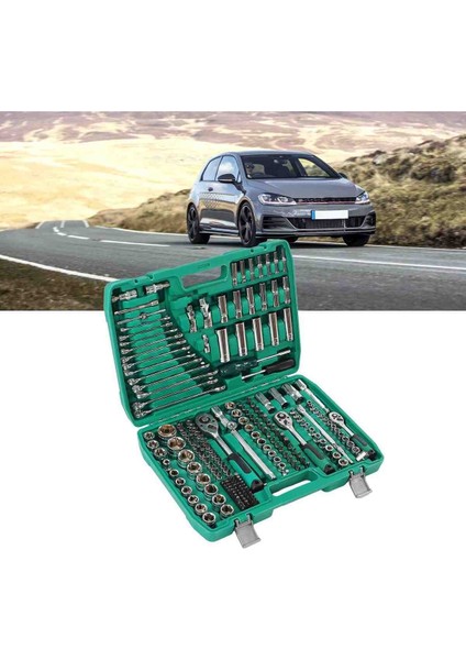 216 Parça Cırcır Seti Tamir Çantası Aleti Somun Sıkma Sökme Anahtar Takımı Otomatik Tamir Için indirimleri