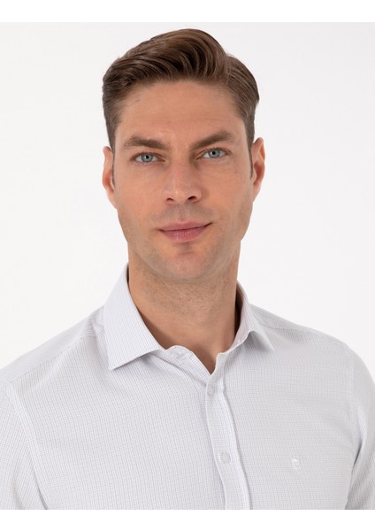 Erkek Koyu Haki Slim Fit Uzun Kollu Gömlek 50315539-VR111 fiyatları