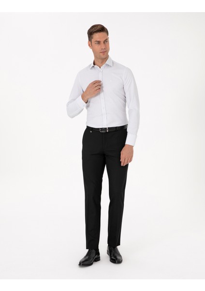 Erkek Koyu Haki Slim Fit Uzun Kollu Gömlek 50315539-VR111 fırsatları
