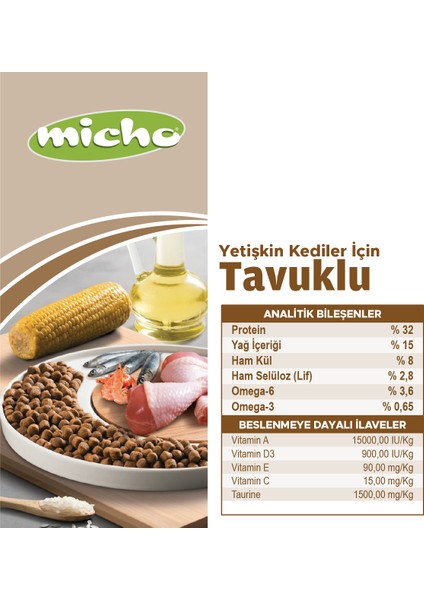 Adult Cat Tavuklu Yetişkin Kedi Maması 3 Kg, Tüm Irklar Için, Doğal, Şeker Içermez fırsatları