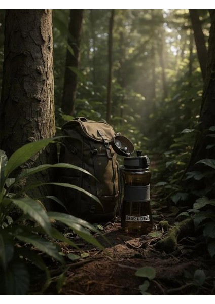 Otomatik Kapak Silikon Tutacaklı Klipsli Siyah Matara 700 ml - MT0029 fiyatları