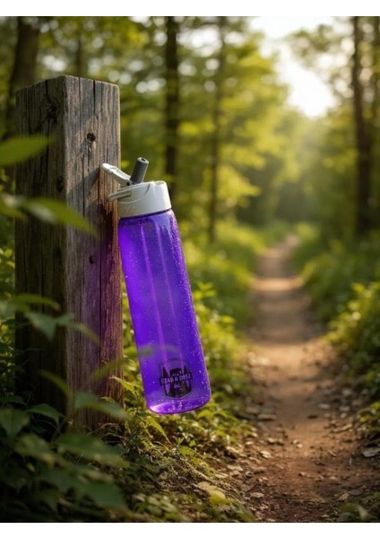 Tritan Oynar Tutacaklı Pastel Mavi Şeffaf Plastik Matara 750 ml - MT0005 modelleri