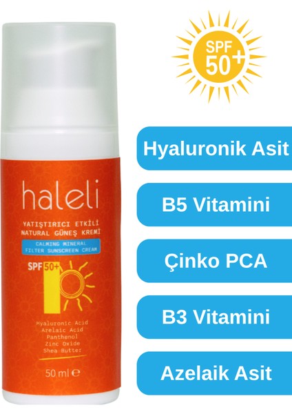 50 Spf Uva Uvb Mineral Filtreli Natural Güneş Kremi