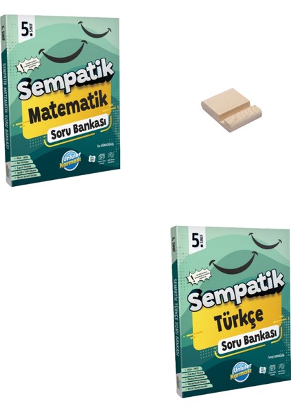 5. Sınıf Sempatik Matematik ve Türkçe Soru Bankası + Telefon Tutucu