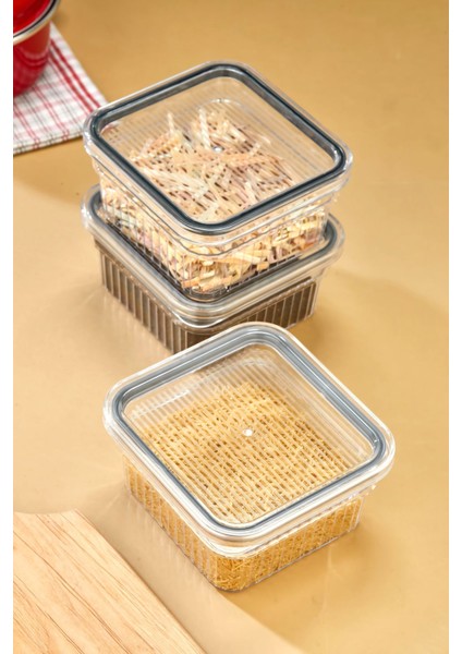 3 Parça Saklama Kabı Seti 0,85 ml modelleri