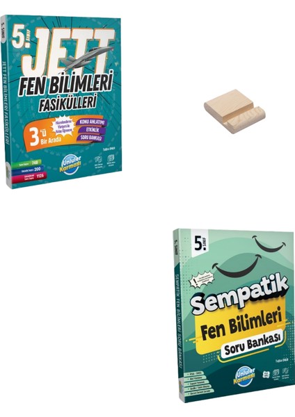 5. Sınıf Fen Bilimleri Jett Fasiküller ve Soru Bankası + Telefon Tutucu
