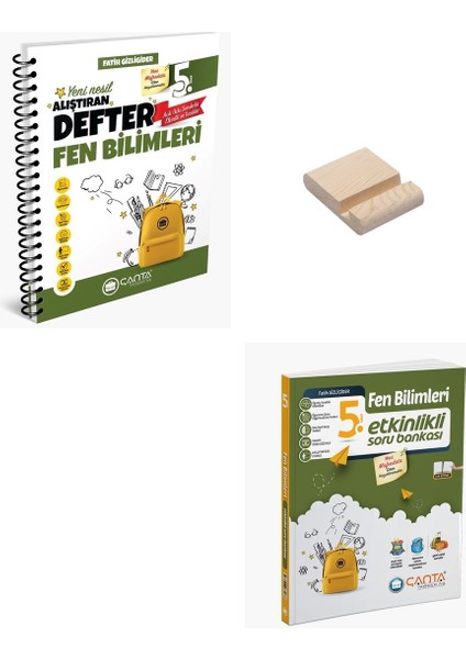 5. Sınıf Fen Bilimleri Alıştıran Defter ve Etkinlikli Soru Bankası + Telefon Tutucu