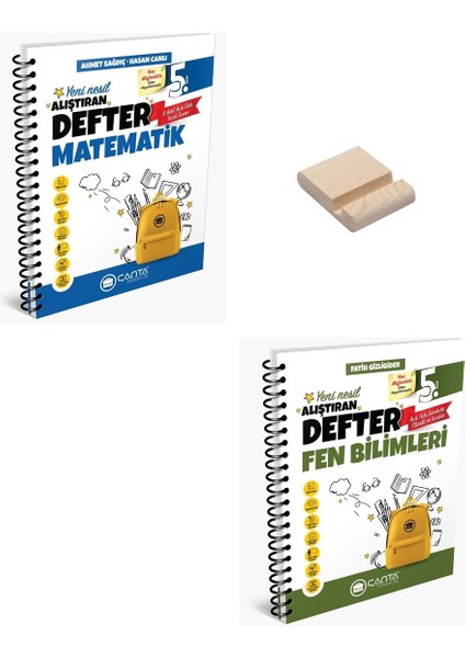 5. Sınıf Matematik ve Fen Bilimleri Alıştıran Defter + Telefon Tutucu