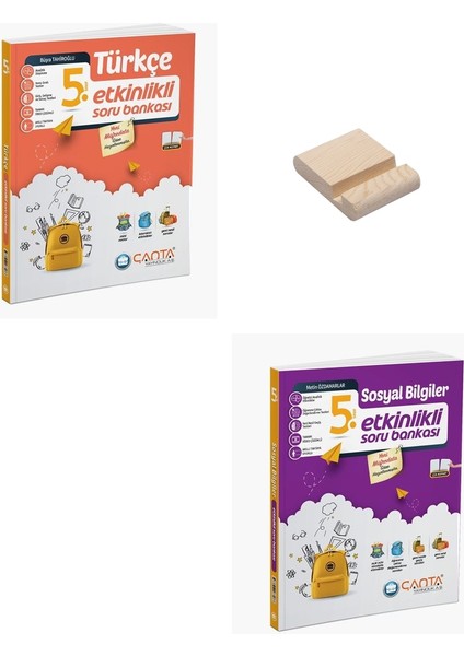 5. Sınıf Türkçe ve Sosyal Bilgiler Etkinlikli Soru Bankası + Telefon Tutucu