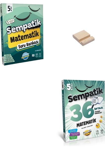 5. Sınıf Matematik Sempatik Soru Bankası ve Haftalık Kazanım Denemeleri + Telefon Tutucu