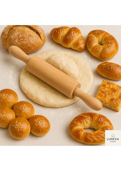 Ahşap Merdane Kolay Hamur Açma 40CM fiyatları