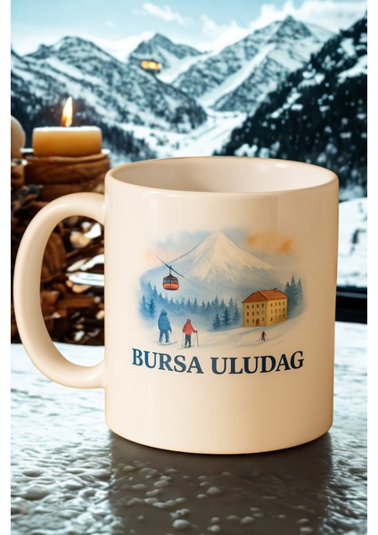 3 Lü Paket Şehir Baskı Hediyelik Porselen Kupa Bardak indirimleri