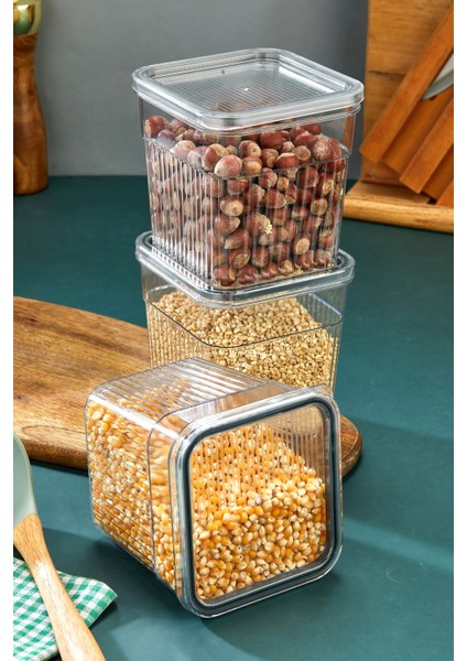 3 Parça Saklama Kabı Seti 1,600 ml
