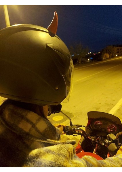 Motosiklet Kask Süsü - Kask Için Şeytan Boynuzu - Hediyelik modelleri