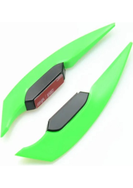 2 Adet Motosiklet Winglet Aerodinamik Spoiler Kanat Yan Spoile Motosiklet Aksesuarları Kask Bıçağı