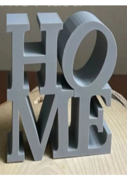 Home Yazılı Dekoratif Biblo ve Masaüstü Dekor Siyah 10 cm x 10 cm Boyut