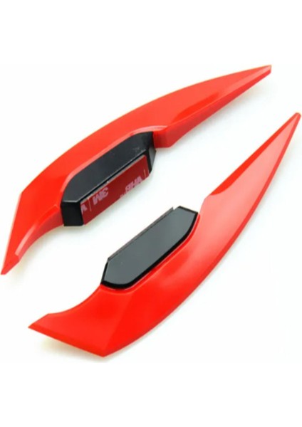2 Adet Motosiklet Winglet Aerodinamik Spoiler Kanat Yan Spoile Motosiklet Aksesuarları Kask Bıçağı