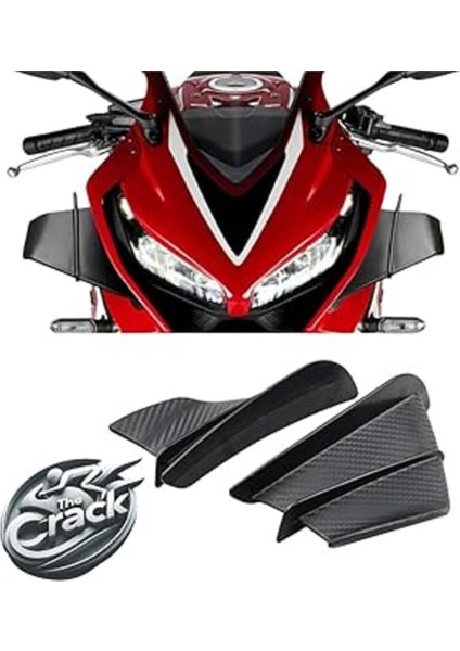 Universal Yamaha R25 Motosiklet Kanat Winglet Yan Kanatları Sağ ve Sol (Çoğu Motosiklete Uyumlu)