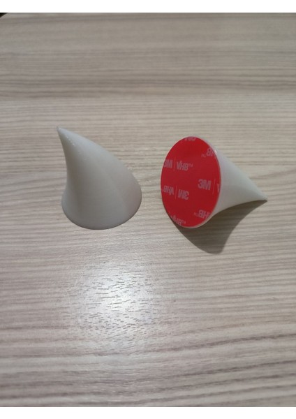 Kask Boynuz Süsü Aksesuarı Takım Beyaz Kask Boynuzu