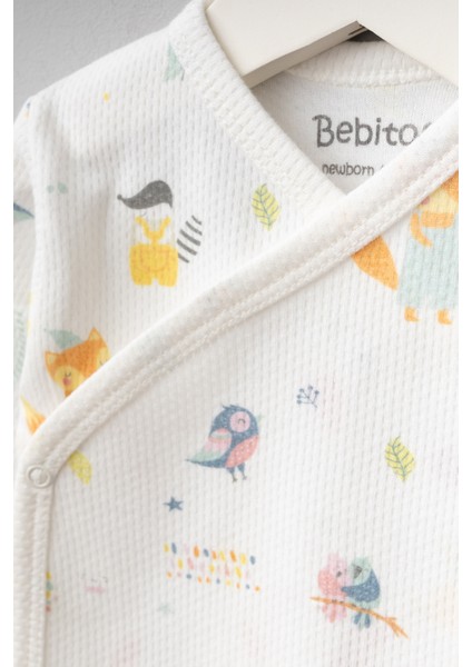 My Baby Kumsal % 100 Coton 10 Lu Hastane Çıkışı Yeni Doğan Tilki Desenli Ekru 10112 fiyatları