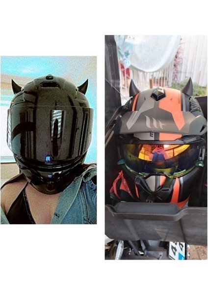 Kask Boynuzu Kask Aksesuarı Sağ Sol Takım (1. Sınıf Ürün)