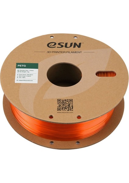 Petg Filament Yarı Saydam Turuncu 1,75MM 1kg - fiyatları