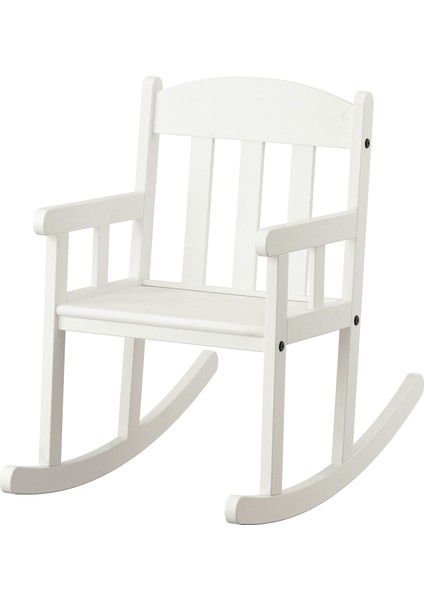 Sundvık Çocuk Sandalyesi 37X69X57 cm Beyaz Masif Çam Sallanan Sandalye