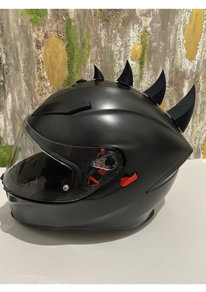 Motosiklet Kask Dikeni Kask Aksesuarı Kask Sivri Uçlar - Dikenli Görünüm Kask Aparat