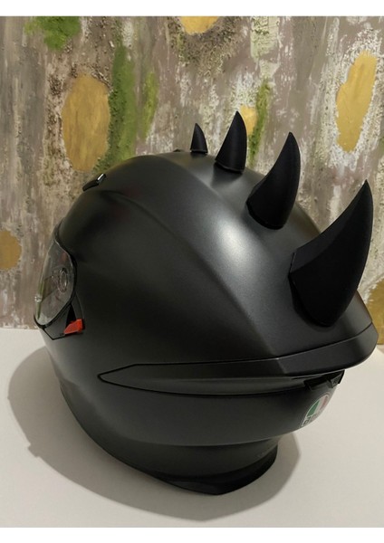 Motosiklet Kask Dikeni Kask Aksesuarı Kask Sivri Uçlar - Dikenli Görünüm Kask Aparat modelleri