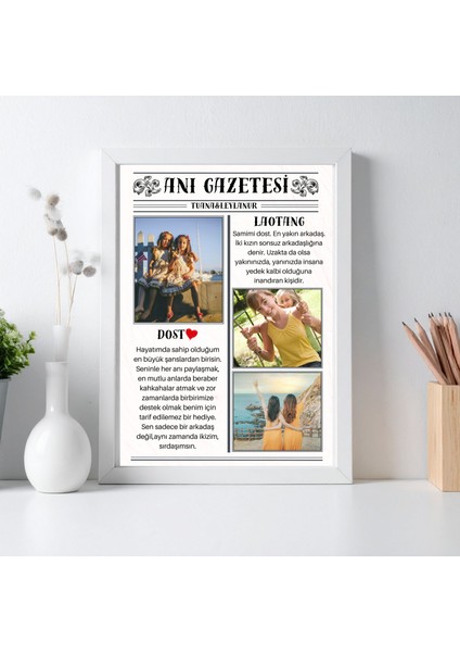 Anı Gazetesi Posteri, Doğum, Özel Gün, Nişan, Düğün, Arkadaşlık, Her An için Kişiselleştirilebilir Hatıra fiyatları