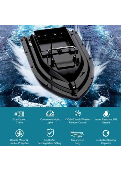 Sazan Yemleme (Tekne ve Botu) Balıkçı Teknesi Rc Kumandalı Olta Atıcı Tekne modelleri