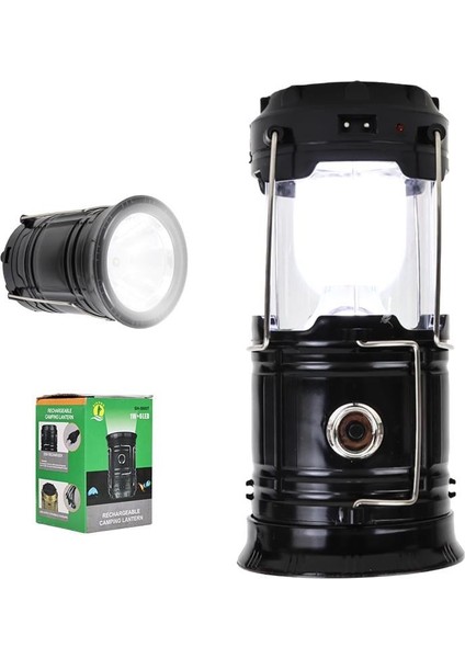 Powermaster Solar Güneş Enerjili Şarjlı Kamp Lambası Işıldak LED Aydınlatma SH-5800T 1W 6led