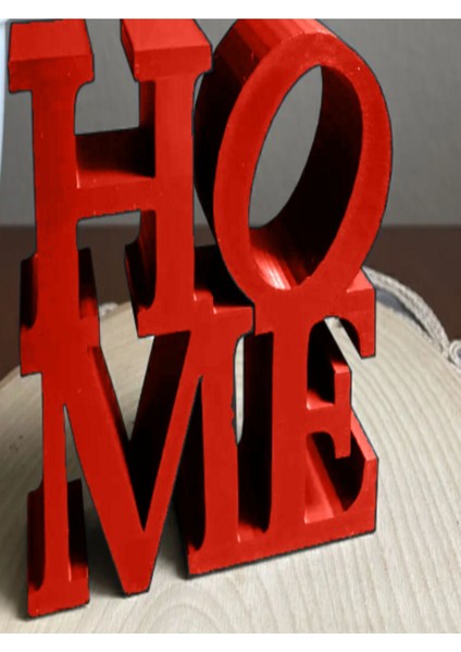 Home Yazılı Dekoratif Biblo ve Masaüstü Dekor Siyah 10 cm x 10 cm Boyut